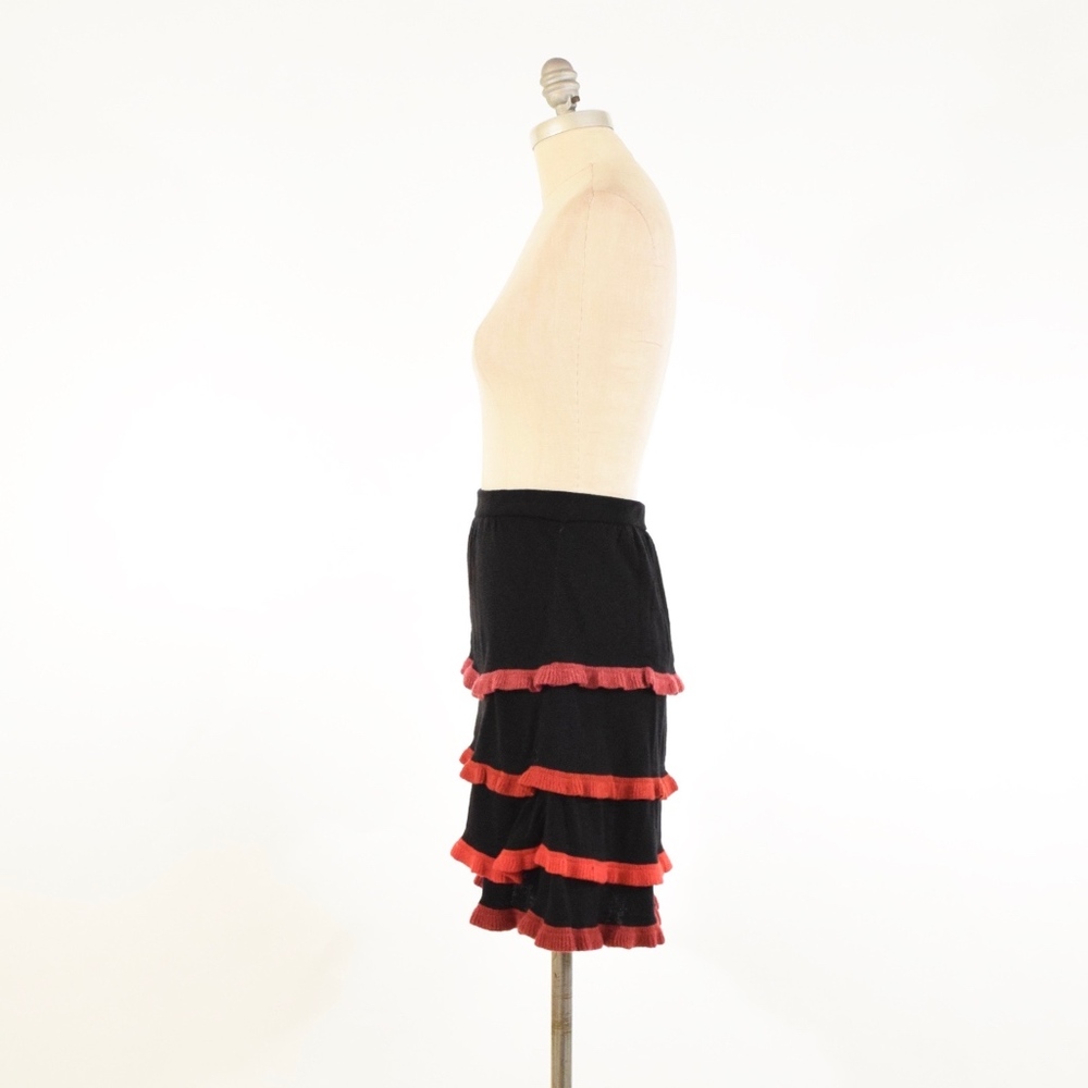 ❌SOLD❌Anthropologie Cotton Ruffled Sweater Skirt - Picture 4 of 6